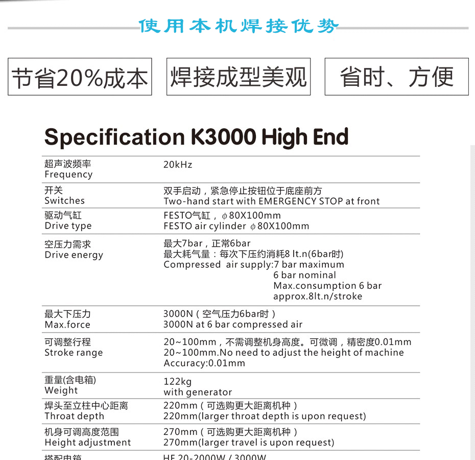靈高K3000High End參數(shù)表